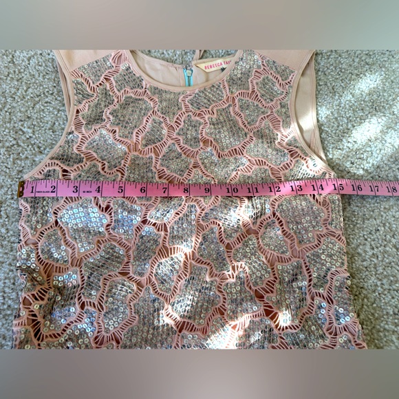 Rebecca Taylor Silk and Sequin Blouse size 0 - Picture 7 of 7